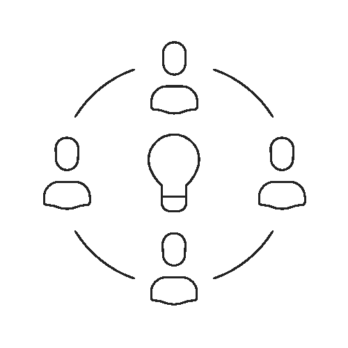 icon illustrating teamwork