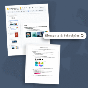 1.4- Elements of Art & Principles of Design Lessons & Activities